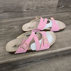 Cliffs by White Mountain pink slip on sandles size 8.5M NWNT